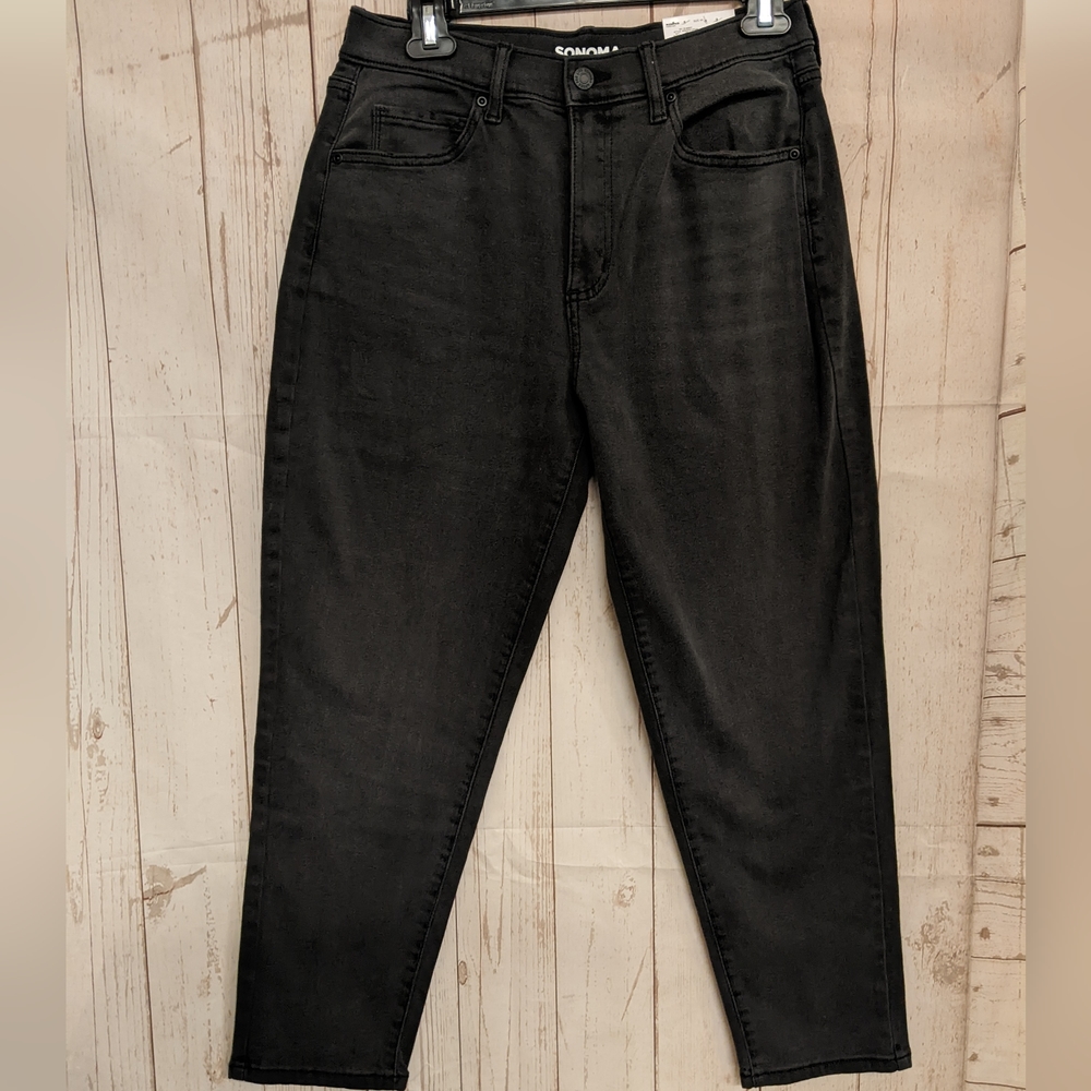 NWT black mom jeans